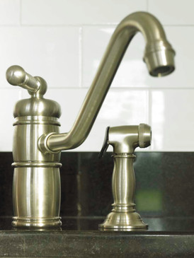 Newport Brass Nadya(R): Single Handle Kitchen Faucet with Side Spray