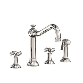 Newport Brass Jacobean: Kitchen Faucet with Side Spray