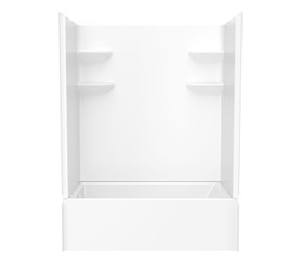 60 x 32 Veritek(TM) Pro Alcove Right Hand Drain Four Piece Tub Shower in White