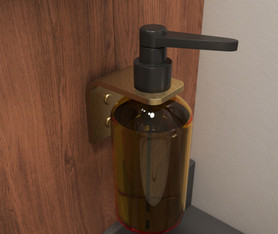 Odile Suite Bottle Holder in Brushed Gold - Pack of 2
