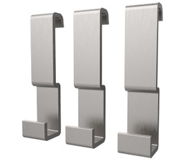 Odile Suite Small Hooks in Brushed Chrome - Pack of 3