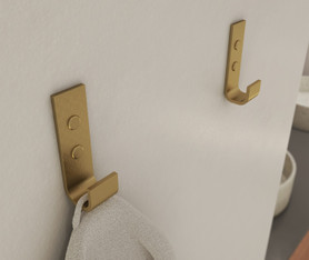 Odile Suite Hook in Brushed Gold - Pack of 2