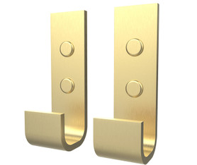 Odile Suite Hook in Brushed Gold - Pack of 2