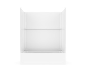 60 x 30 Optima(TM) Alcove Right Hand Drain Five Piece AFR Tub Shower in White