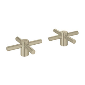 Cross Handles in Brushed Nickel