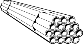 Viega Barrier PEX tubing, Oxygen Barrier Pex, d: ¾; L[ft]: 20; Version: black with stripe