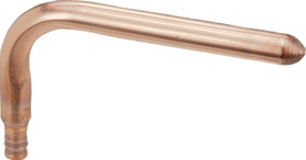 Viega PureFlow Crimp 90° stub-out, copper, Crimp: ⅜; FTG (CTS): ½; L1[in]: 3½; L2[in]: 8