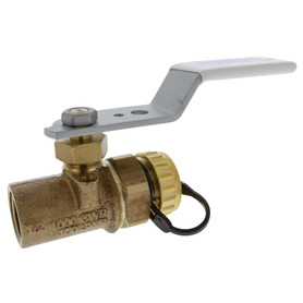 T-585HP-66-LF-HC 3/4 in. x 3/4 in. Thread End x Hose End - High-Performance Bronze Ball Valve - Lead-Free - Stainless Steel Trim
