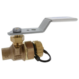 S-585HP-66-LF-HC 3/4 in. x 3/4 in. Solder End x Hose End - High-Performance Bronze Ball Valve - Lead-Free - Stainless Steel Trim