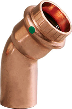 Viega ProPress 45° street elbow, copper