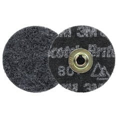 Scotch-Brite™ Roloc™ Precision Heavy Duty Surface Conditioning Disc, HD-DM, Extra Coarse 80+, TSM, 3 in, 25/Carton, 100 ea/Case