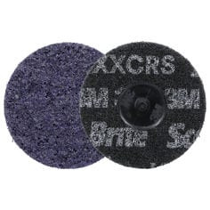 Scotch-Brite™ Roloc™ Precision Heavy Duty Surface Conditioning Disc, HD-DR, X-Extra Coarse 60+, TR, 3 in, 25/Carton, 100 ea/Case