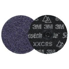 Scotch-Brite™ Roloc™ Precision Heavy Duty Surface Conditioning Disc, HD-DS, X-Extra Coarse 60+, TS, 4 in, 25/Carton, 100 ea/Case