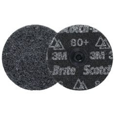 Scotch-Brite™ Roloc™ Precision Heavy Duty Surface Conditioning Disc, HD-DS, Extra Coarse 80+, TS, 4 in, 25/Carton, 100 ea/Case