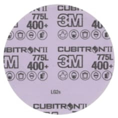 3M™ Cubitron™ II Stikit™ Film Disc 775L, 400+ 3MIL, 12 in x NH, Linered, Die 1200B
