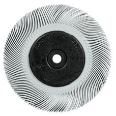 Scotch-Brite™ Precision Radial Bristle Brush, PN-RB, 120+, 7-5/8 in x 1 in x 1-1/4 in, Type C, with Flange, 2 ea/Case