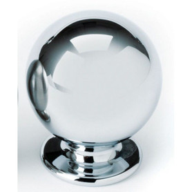 Alno A1032-PN Knob Transitional 1-in in Polished Nickel