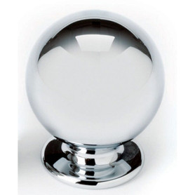 A1033-PN Knob Transitional 1-1/8-in in Polished Nickel