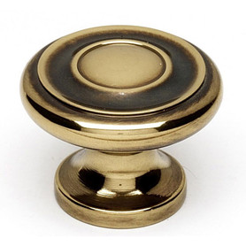 A1049-PA Knob Traditional 1-1/4-in in Polished Antique
