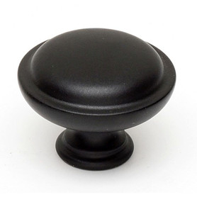 A1145-MB Knob Traditional 1-1/4-in in Matte Black