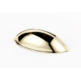 Alno A1355-PB Cup Pull Modern in Polished Brass
