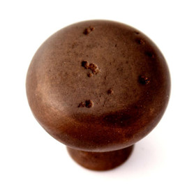 Knob Rustic 1-1/2-in in Dark Bronze