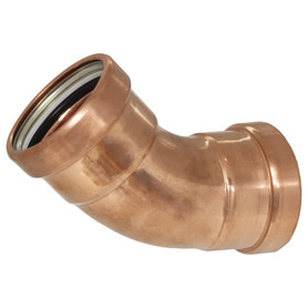 PC606XLC 4 in. x 4 in. Pro-Connect Press - XLC Copper 45° Elbows