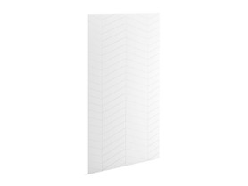 96" x 48" shower back wall with chevron design