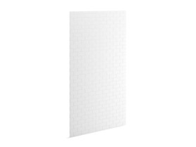 96" x 48" shower back wall with subway tile design