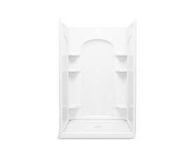48" x 34" Vikrell(R) shower with Aging in Place backerboards, center drain