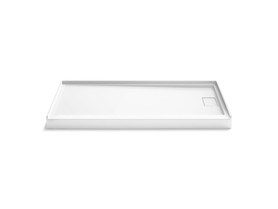66" x 34" alcove shower base, right drain