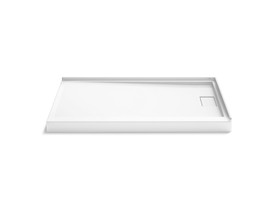 60" x 36" corner shower base, right drain