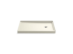 48" x 32" alcove shower base, right drain