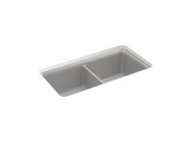33-1/2" undermount double-bowl kitchen sink