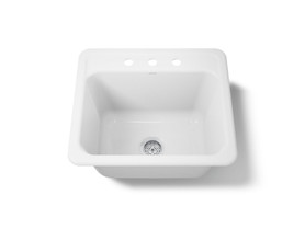 25" top-/undermount single-bowl utility sink