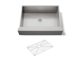29-1/2" undermount single-bowl farmhouse kitchen sink