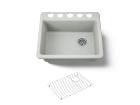 25" undermount single-bowl kitchen sink