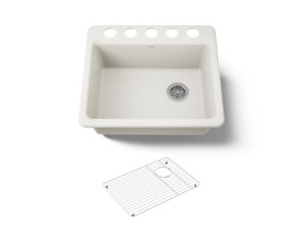 25" undermount single-bowl kitchen sink