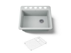 25" undermount single-bowl kitchen sink