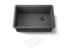 26-1/2" undermount single-bowl kitchen sink