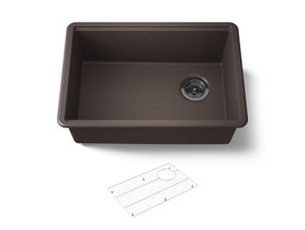 26-1/2" undermount single-bowl kitchen sink