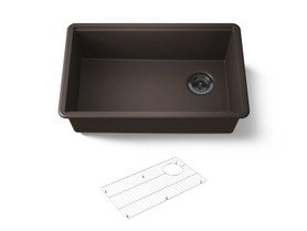 29-1/2" undermount single-bowl kitchen sink