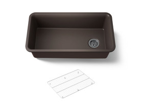 33-1/2" undermount single-bowl kitchen sink