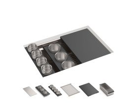 27-3/4" undermount single-bowl workstation kitchen sink
