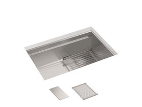 27-3/4" undermount single-bowl kitchen sink