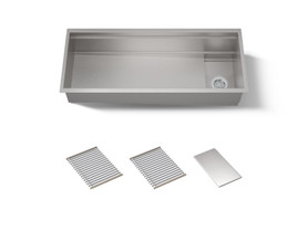 45-3/4" undermount single-bowl kitchen sink