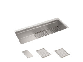 45-3/4" undermount single-bowl kitchen sink