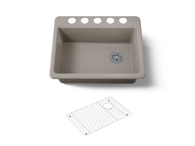 27" undermount single-bowl kitchen sink