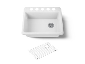 27" undermount single-bowl kitchen sink