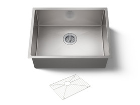24" undermount single-bowl kitchen sink